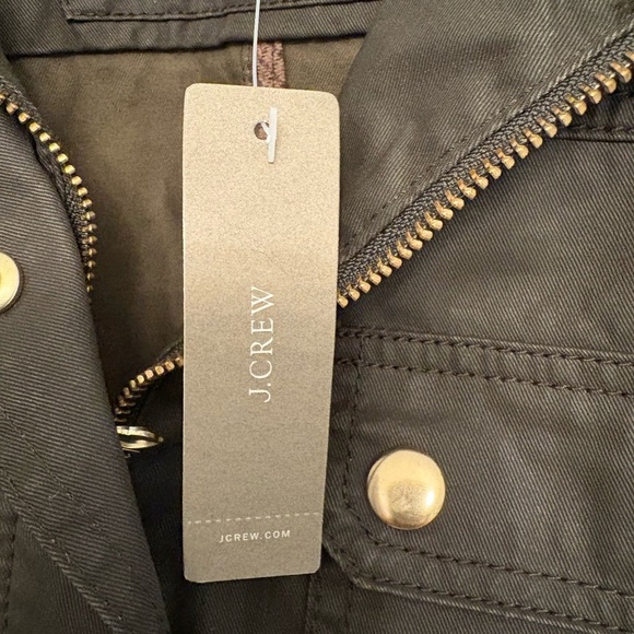 J. Crew Downtown Field Jacket Mossy Brown Olive Size Small Petite - Picture 7 of 17